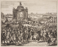 KG 06556
<br/>
Intocht Alessandro Farnese in Parijs, 1590
<br/>
<em>Hooghe, Romeyn de (1645-1708)</em>